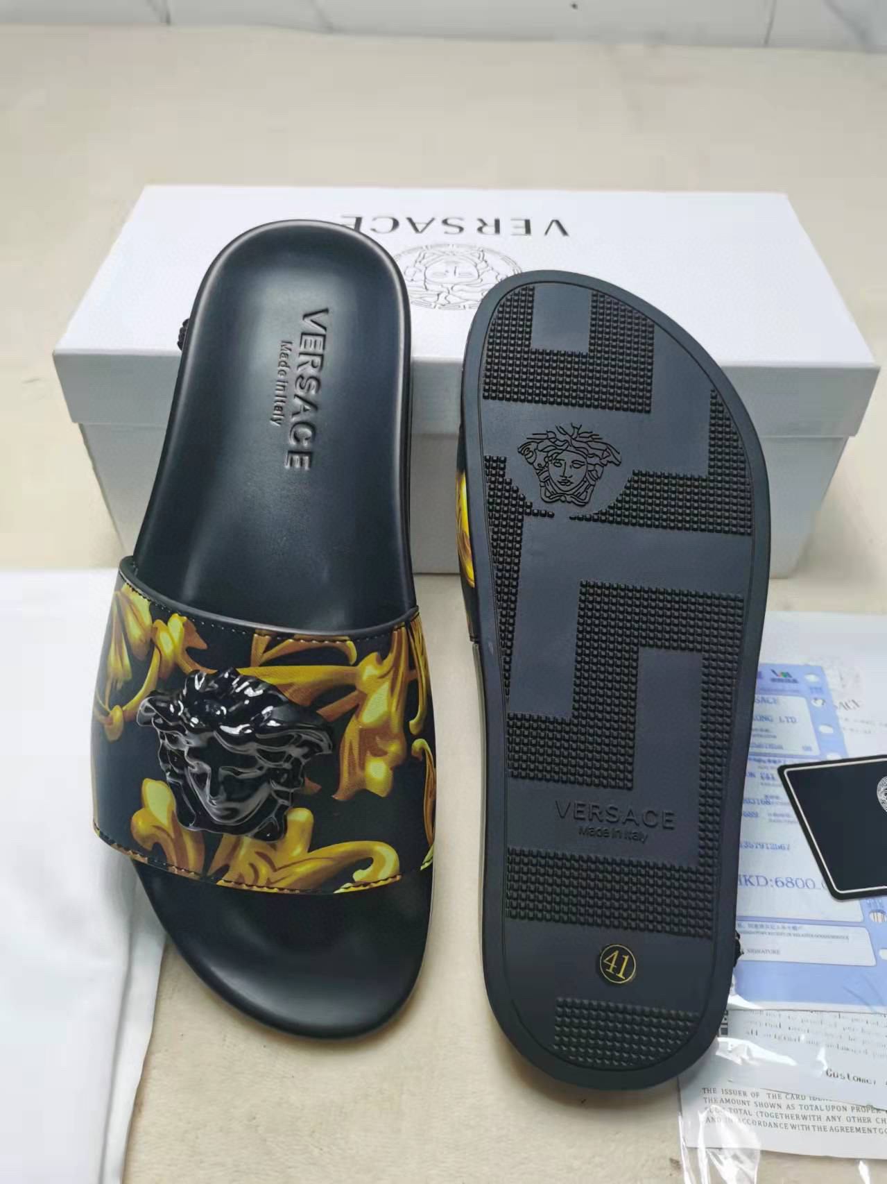 Yupoo Versace Slide Yupoo Women Shoes Size:WOMEN35-42，MEN38-46